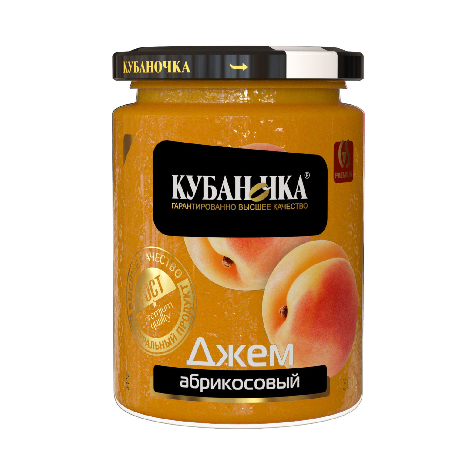 Джем абрикосовый, Масса: 300 г