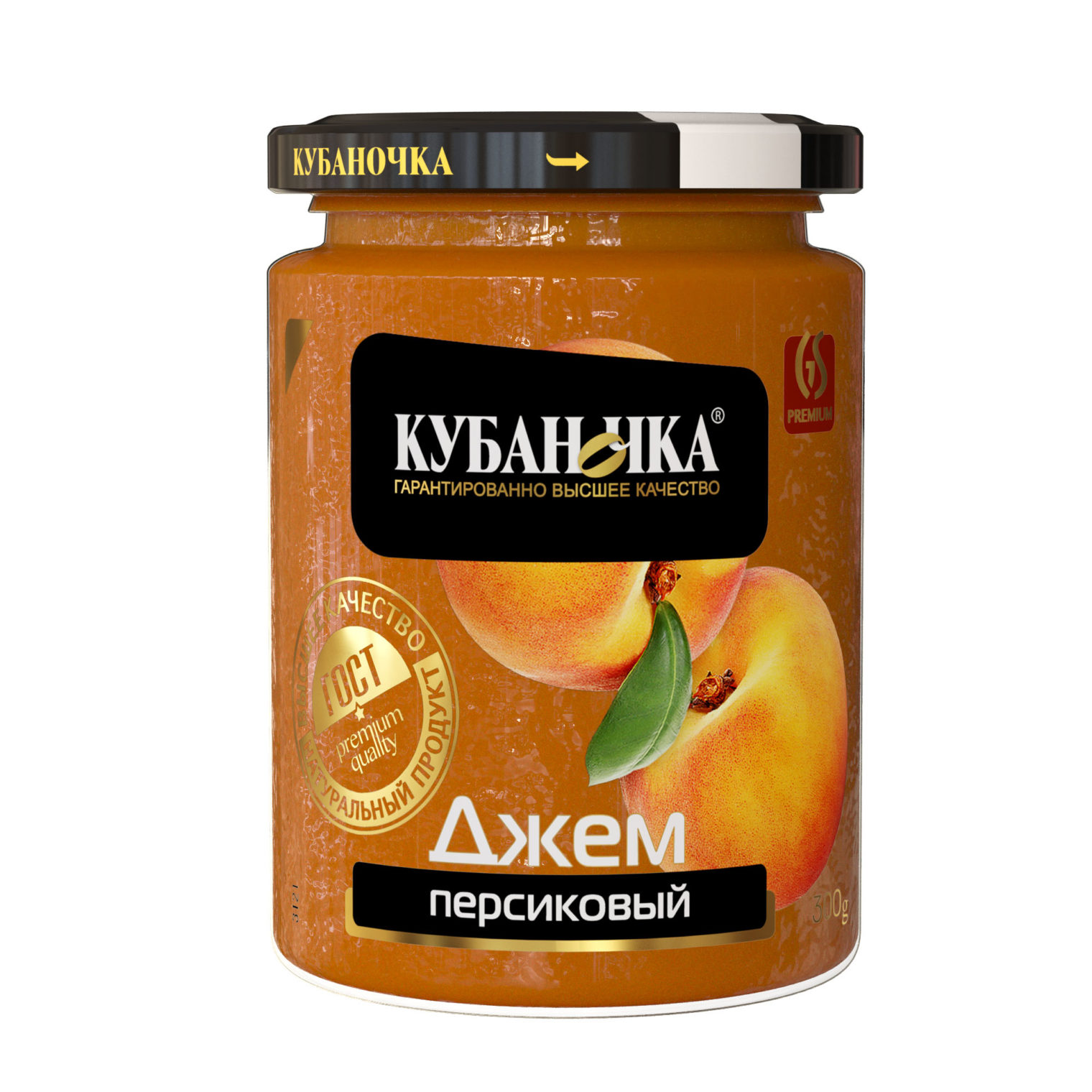 Джем персиковый, Масса: 300 г