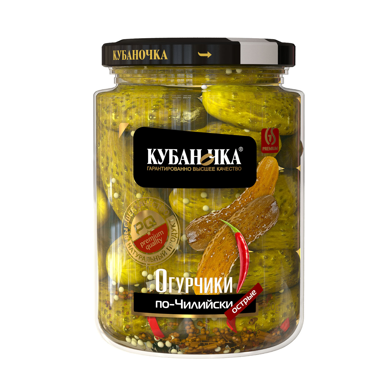 Огурчики по-чилийски, Масса: 720 г