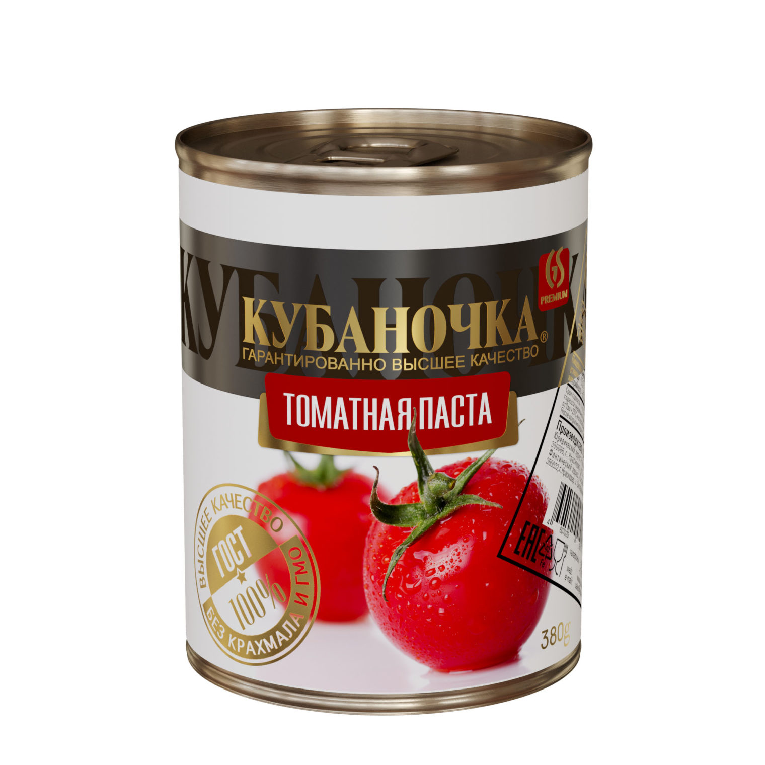 Томатная паста, Масса: 380 г